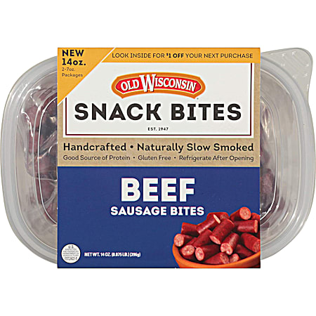 14 oz Beef Snack Bites Tub