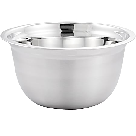 3 qt Brushed Silver All Purpose Stainless Steel Mixing Bowl