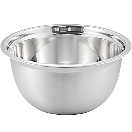 McSunley 5 qt Brushed Silver All Purpose Stainless Steel Mixing Bowl