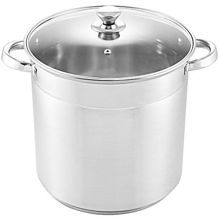McSunley Encapsulated Stainless Steel Stockpot w/ Glass Lid