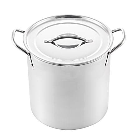 McSunley Polished Stainless Steel Stockpot w/ Lid