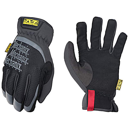 Men's FastFit Black Gloves