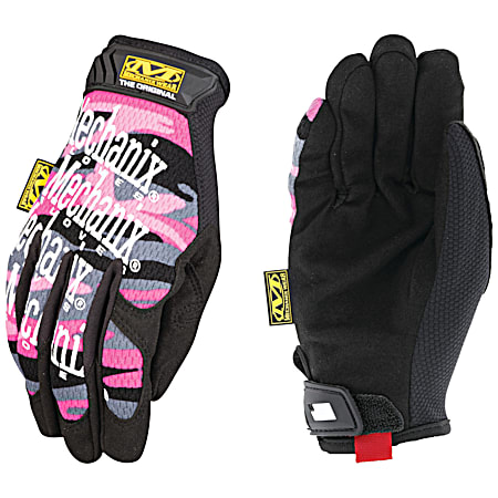 Ladies' Original Pink Camo Work Gloves
