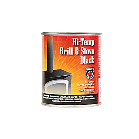 MEECO'S Red Devil 16 oz Hi-Temp Grill & Stove Black Paint