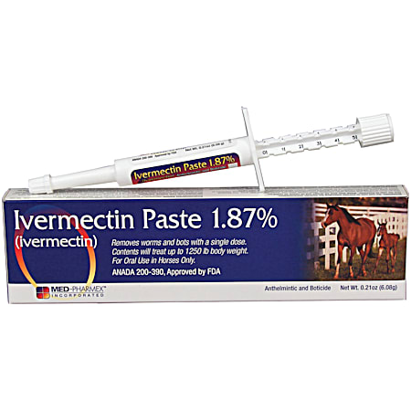 Ivermectin 1.87% Horse Dewormer Paste