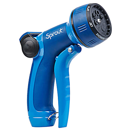 Sprout Blueberry Blue Metal Front-Trigger 7-Pattern Nozzle