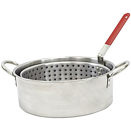 Chard 10.5 qt Stainless Steel Pot w/ Strainer Basket