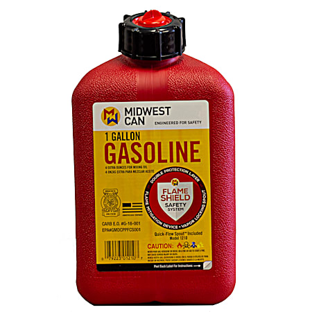 Midwest Can 1 gal Auto Shut-Off Gasoline Container