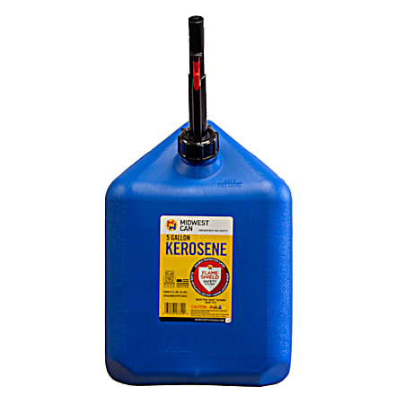 Midwest Can 5 gal Blue Auto Shut-Off Kerosene Container