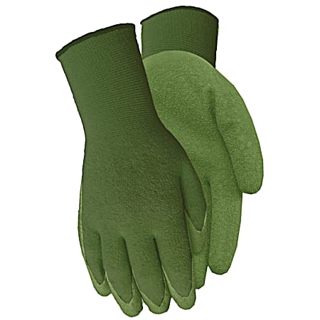 Ladies' Green Bamboo Gripper Gloves