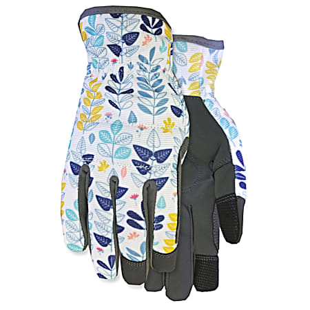 Midwest Quality Gloves Ladies' MAX Performance Floral Print Touch Screen Gloves