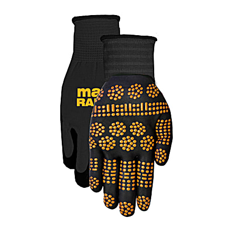 Midwest Quality Gloves MAX Grip Radial Black Gloves