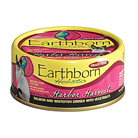 Earthborn Holistic Grain-Free Harbor Harvest Salmon & Whitefish w/ Vegetables in Gravy Canned Cat Food