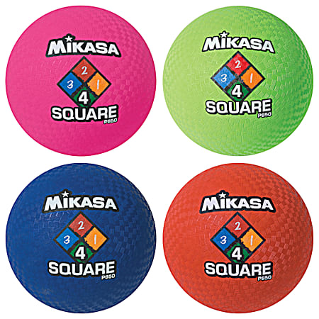8.5 in 4 Square Playground Ball - Assorted