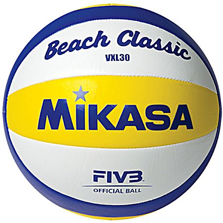 Official Beach Classic Blue, Yellow & White Volleyball