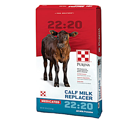 Purina 22/20 Medicated Calf Milk Replacer