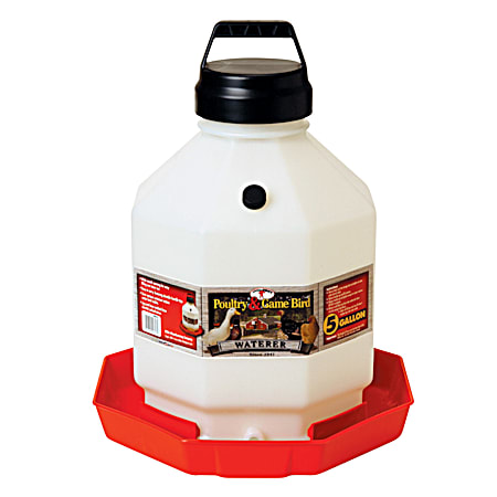 5 gal Plastic Poultry Waterer