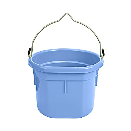 8 qt Flat-Back Plastic Bucket