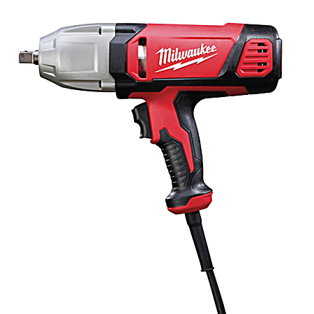 Milwaukee 1/2 in Corded Impact Wrench w/ Rocker Switch & Detent Pin Socket Retention