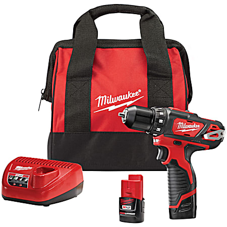 Milwaukee M12 3/8 in Cordless Drill/Driver Kit