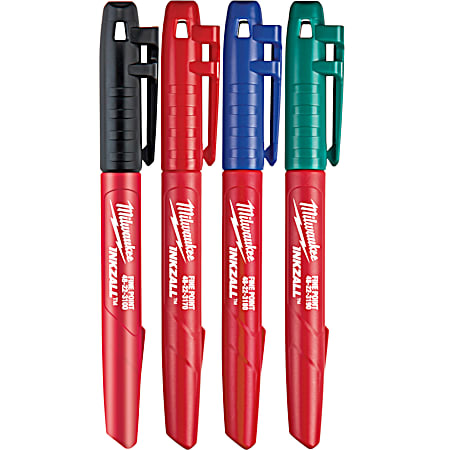 Inkzall Colored Fine Point Markers - 4 Pk.