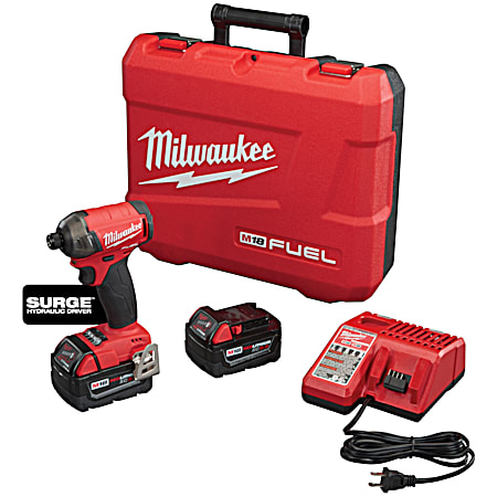 Milwaukee M18 FUEL 1/4 in Surge Hex Hydraulic Driver Kit