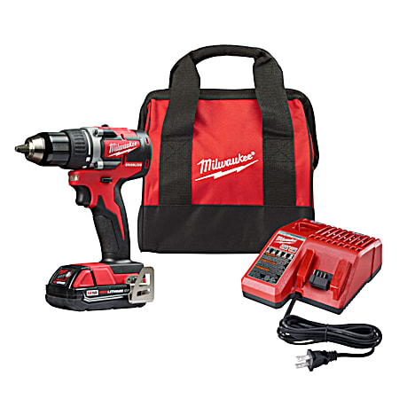 M18 1/2 in 18V Compact Brushless Drill/Driver Kit W/ Battery