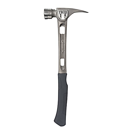 15 oz TI-BONE III Titanium Hammer w/ Milled Face & 18 in Curved Handle