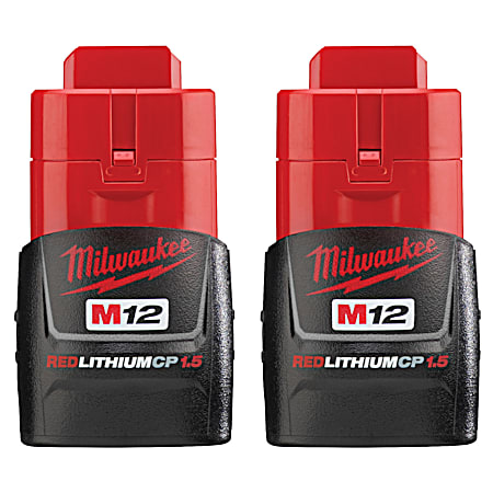 M12 REDLITHIUM 1.5Ah Compact Battery Pack - 2 Pc