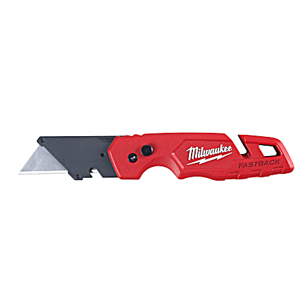 Milwaukee FASTBACK Folding Utility Knife w/ Blade Storage
