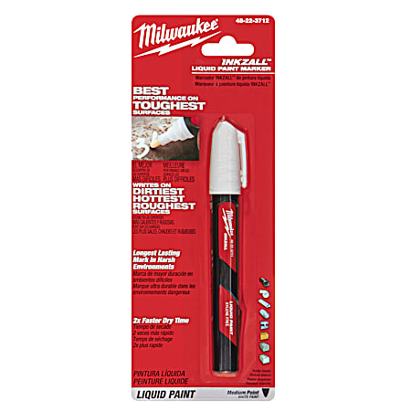 INKZALL White Paint Marker