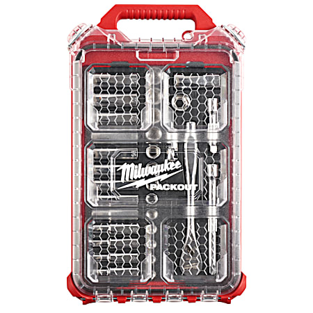 3/8 in Drive Metric Ratchet & Socket Set w/ PACKOUT Low-Profile Compact Organizer - 32 Pc