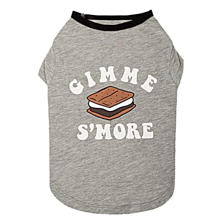 Gray Gimme S'More T-Shirt for Dogs