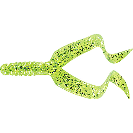 Mister Twister Double Tail Grub - Chartreuse Flake