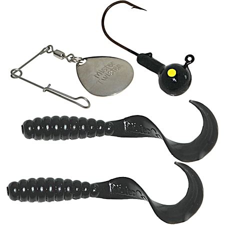 Mister Twister Meeny Grub Spin Combo - Black