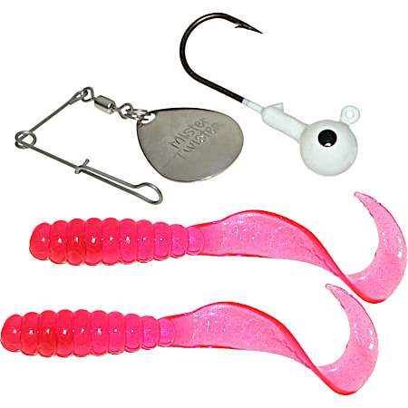 Mister Twister Meeny Grub Spin Combo - Pink