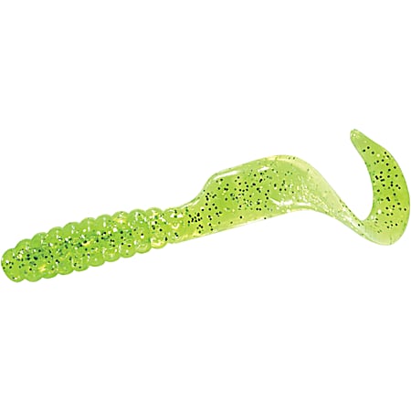 Twister Tail Grub - Chartreuse Flake