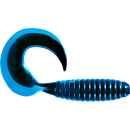Mister Twister Blue Black Core FAT Curly Tail Grub