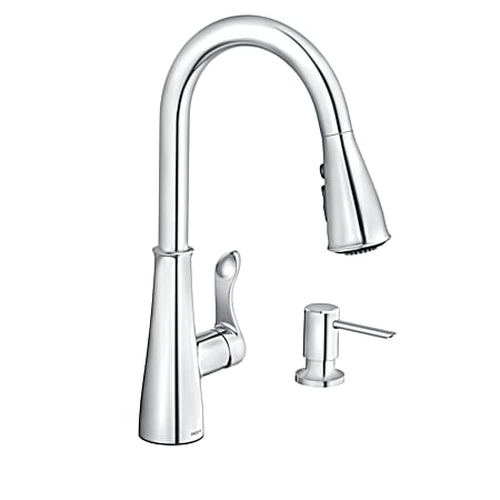 Hadley Chrome One-Handle Pulldown Kitchen Faucet