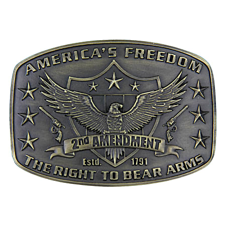2nd Amendment Heritage Attitude Buckle
