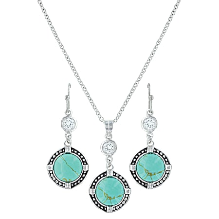 Montana Silversmiths True North Turquoise Jewelry Set
