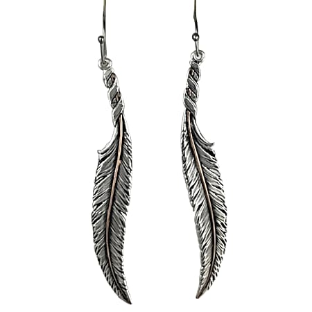 Wind Dancer Wrapped Feather Earrings