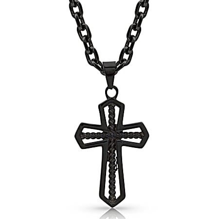 Montana Silversmiths Through the Darkest Night Cross Necklace