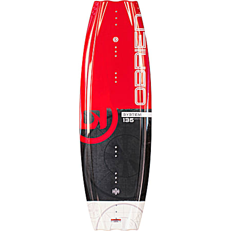 System 135 Black & Red Wakeboard