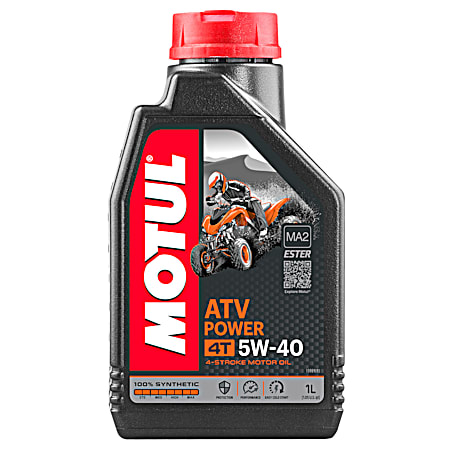 ATV Power 4T 5W-40 Synthetic 4-Stroke Motor Oil - 1 Liter