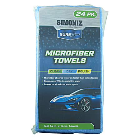 SureShine Microfiber Towels - 24 Pk