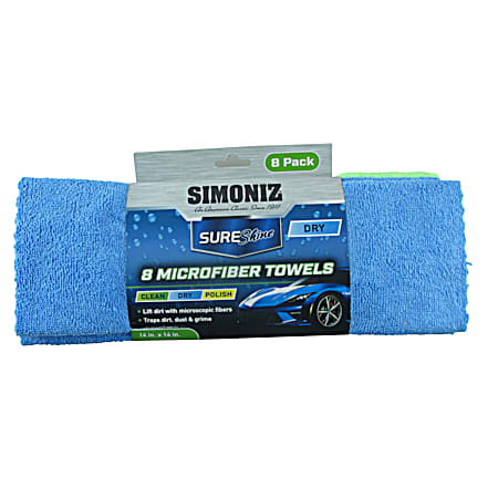 SureShine Microfiber Towels - 8 Pk