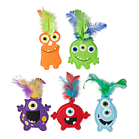 Monsters Cat Toys w/Catnip - Assorted