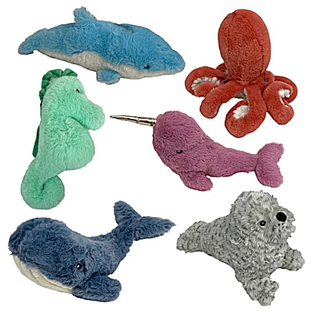 12 in Deep Sea Cuddlers Dog Toy - Assorted