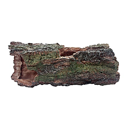 Large Green/Brown Forest Log Hide for Herptiles